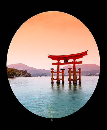 View of Itsukushima Torii Gate