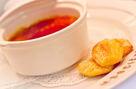 Creme Brulee with Madeleines