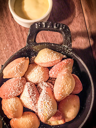Madeleines with Lemon Lavender Curd
