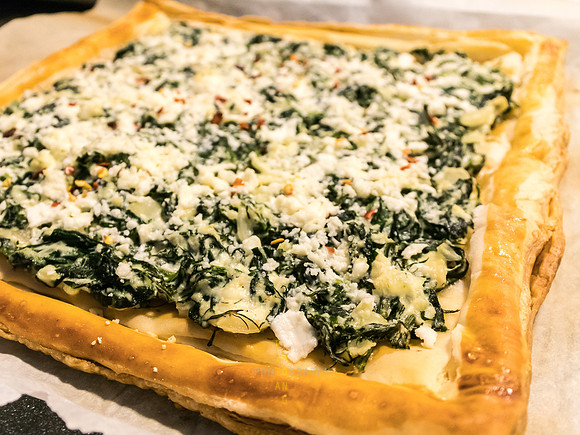 Spanako-pizza